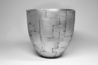 Faux Metal Vase